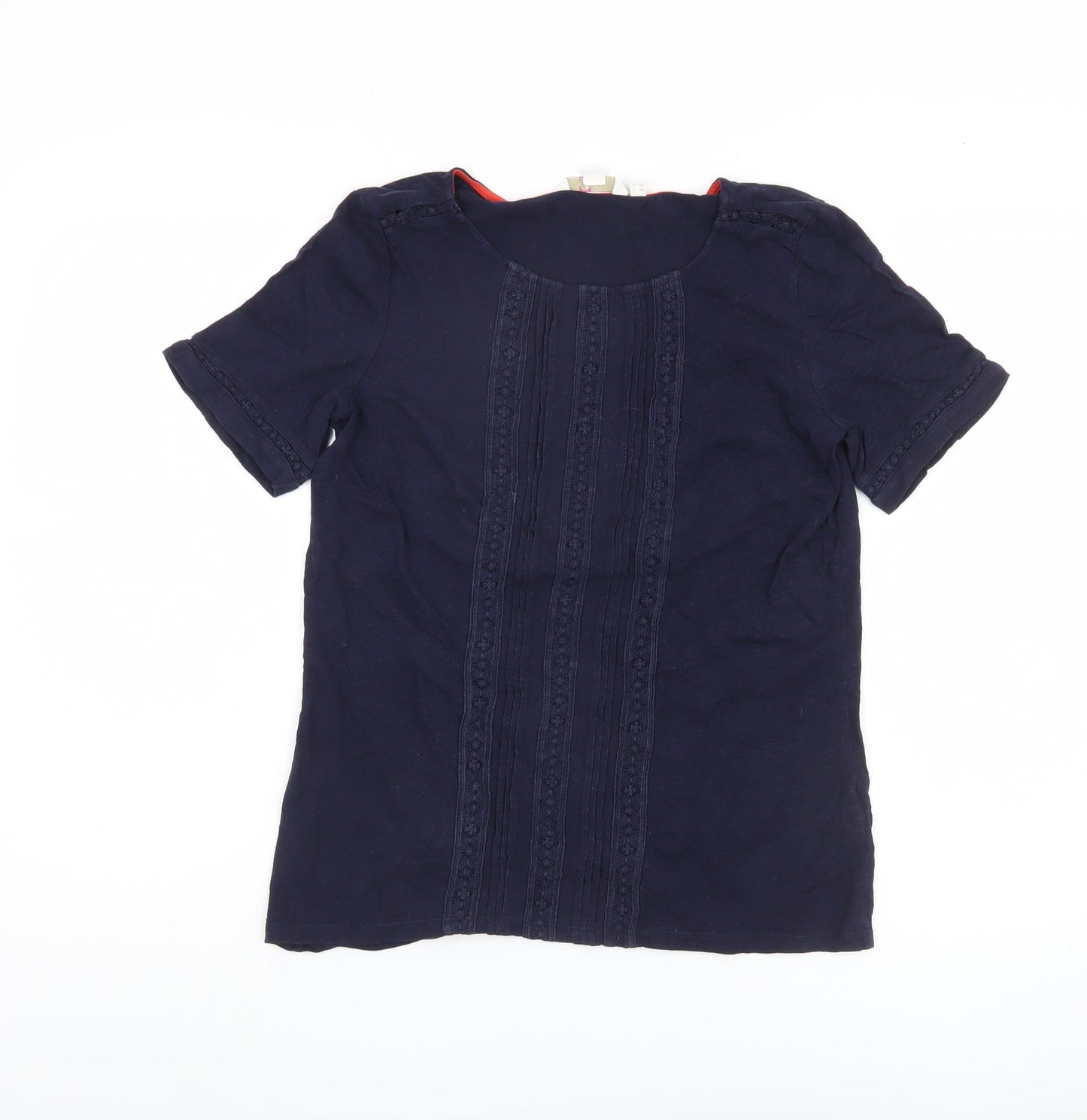 Boden Women's Blue Cotton T-Shirt Size 10