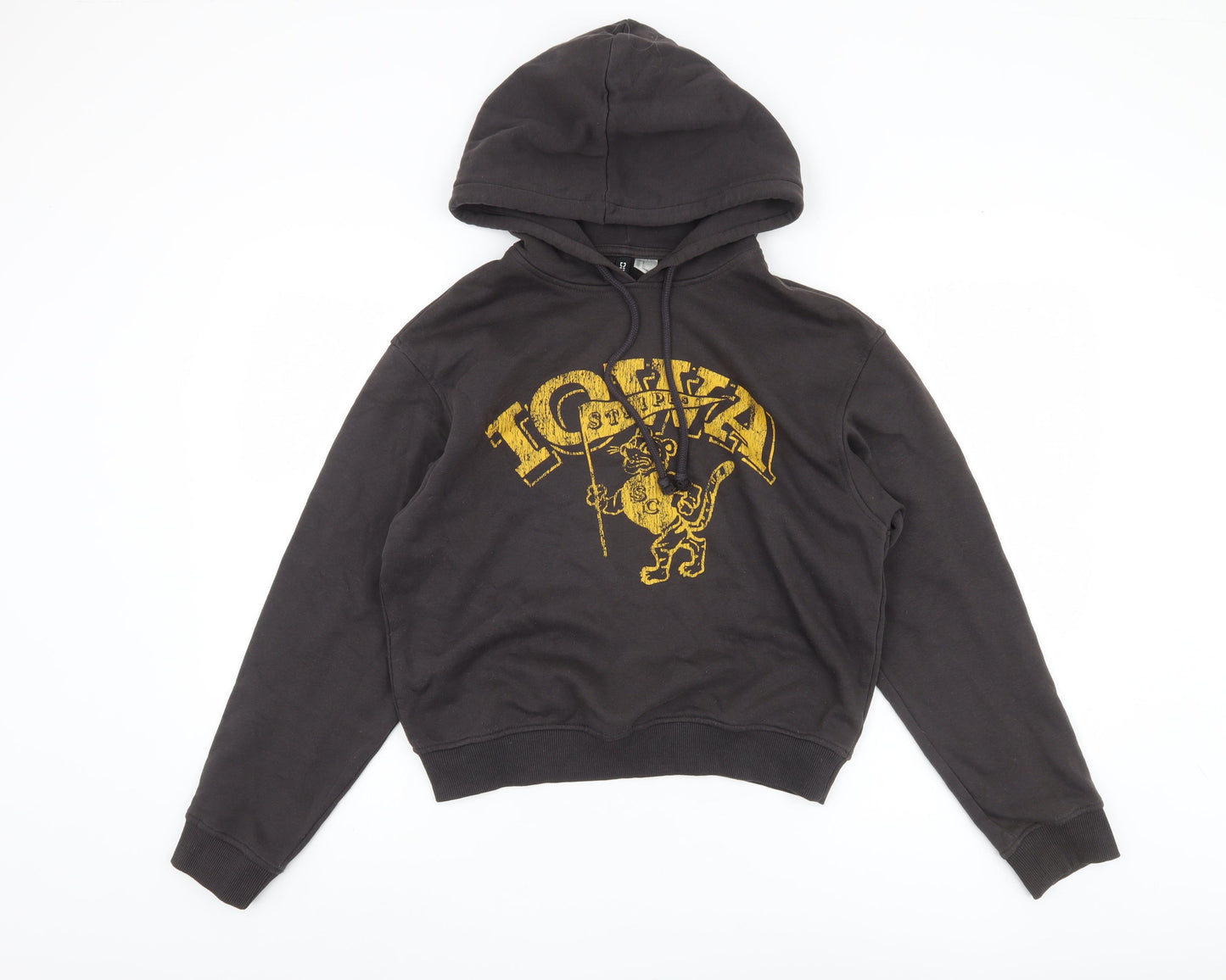 H&M Divided Women's Black Pullover Hoodie Size 12