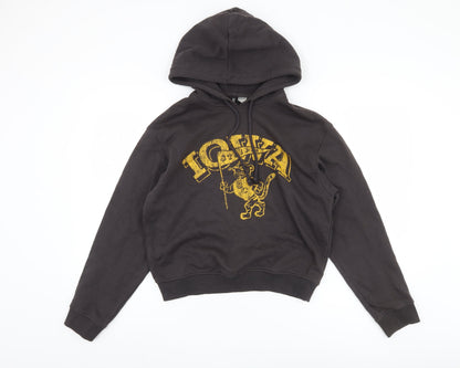 H&M Divided Women's Black Pullover Hoodie Size 12