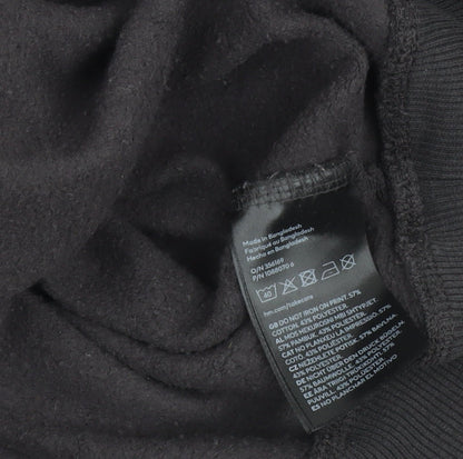 H&M Divided Women's Black Pullover Hoodie Size 12