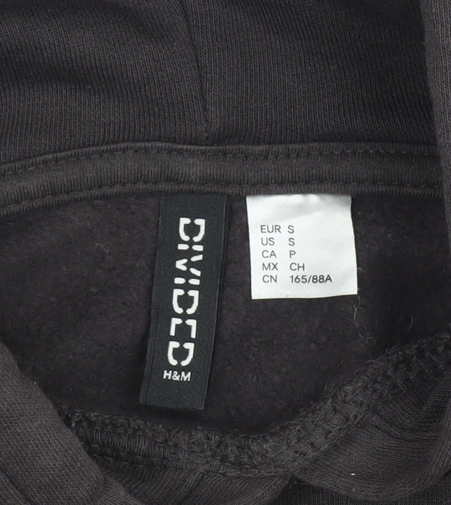 H&M Divided Women's Black Pullover Hoodie Size 12