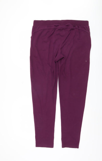 Lonsdale Women's Purple Jogger Trousers, Size 14