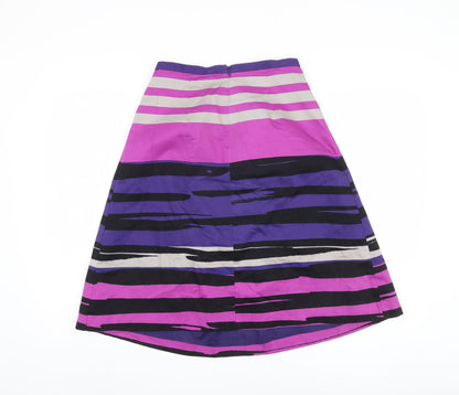 Hobbs Women’s Purple Midi A-Line Skirt Size 8