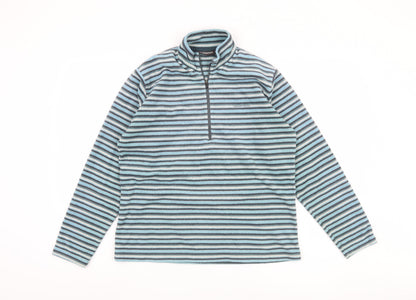 Craghoppers Women's Blue Striped Fleece Pullover, Size 16