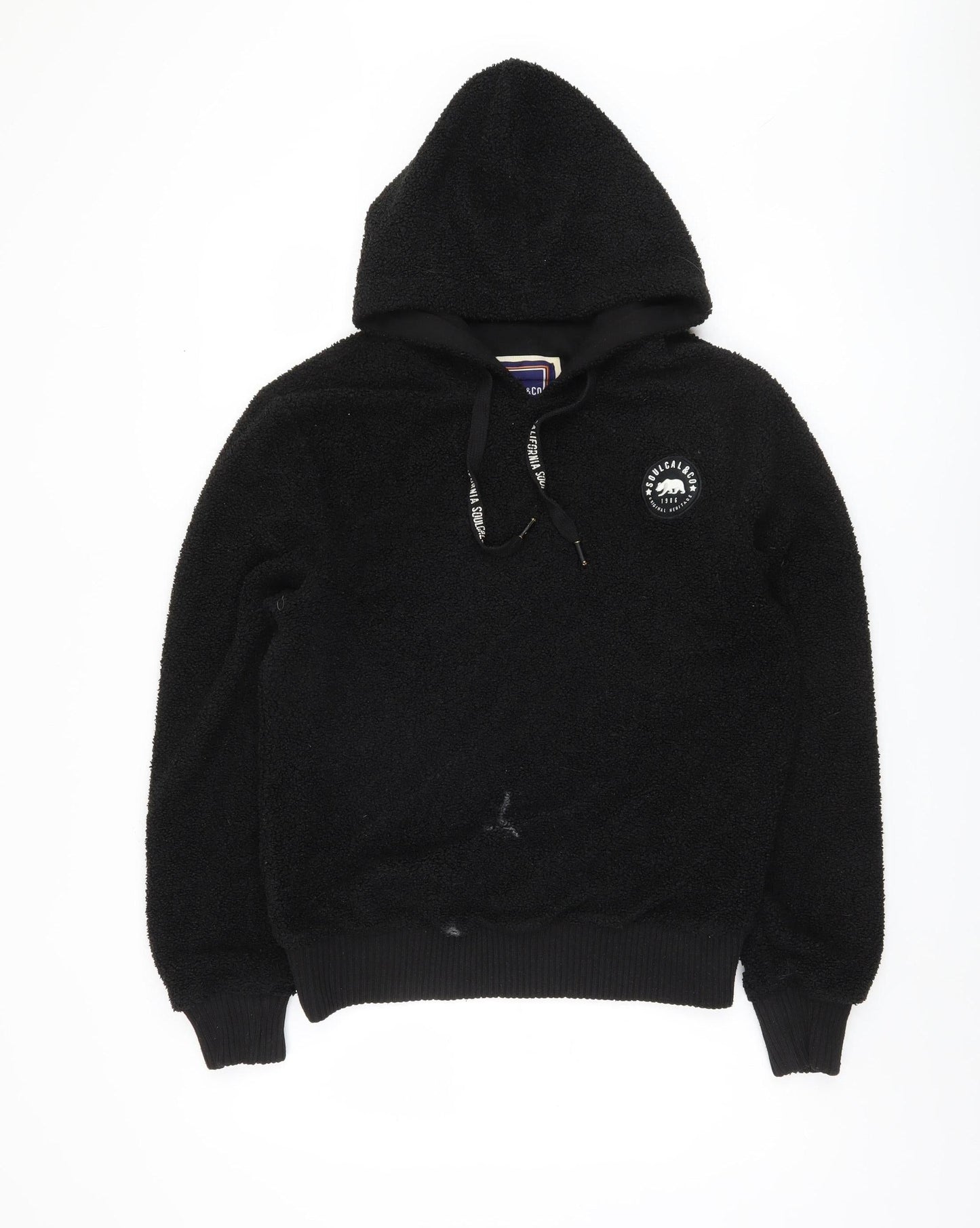 Mens UK Size S SoulCal & Co Black Pullover Hoodie