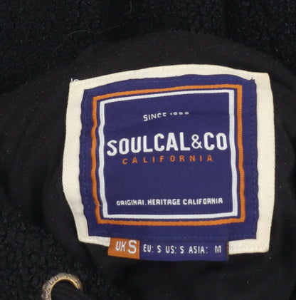 Mens UK Size S SoulCal & Co Black Pullover Hoodie