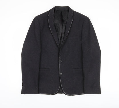 Mens UK Size M Jeff Banks Regular Black Suit Jacket
