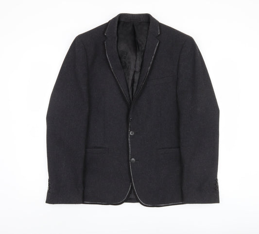 Mens UK Size M Jeff Banks Regular Black Suit Jacket