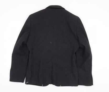 Mens UK Size M Jeff Banks Regular Black Suit Jacket