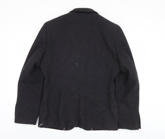 Mens UK Size M Jeff Banks Regular Black Suit Jacket