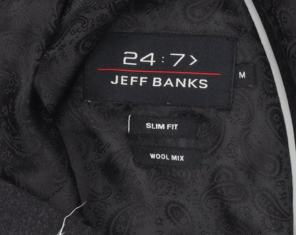 Mens UK Size M Jeff Banks Regular Black Suit Jacket
