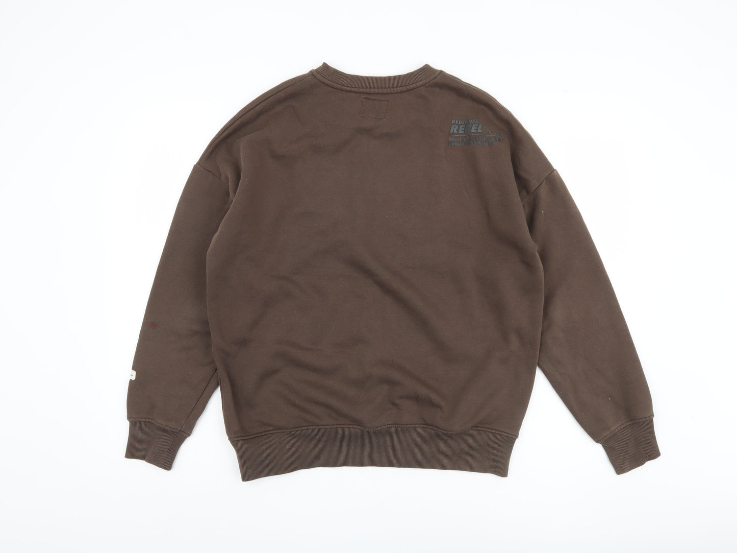Redefined Rebel Men's Brown Pullover Sweatshirt S