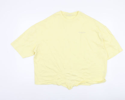 Womens UK Size XL Chelsea Peers Yellow Basic T-Shirt