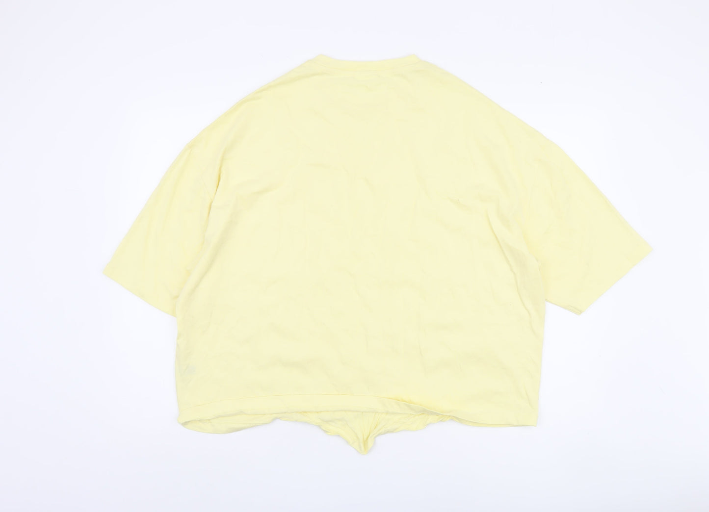 Womens UK Size XL Chelsea Peers Yellow Basic T-Shirt