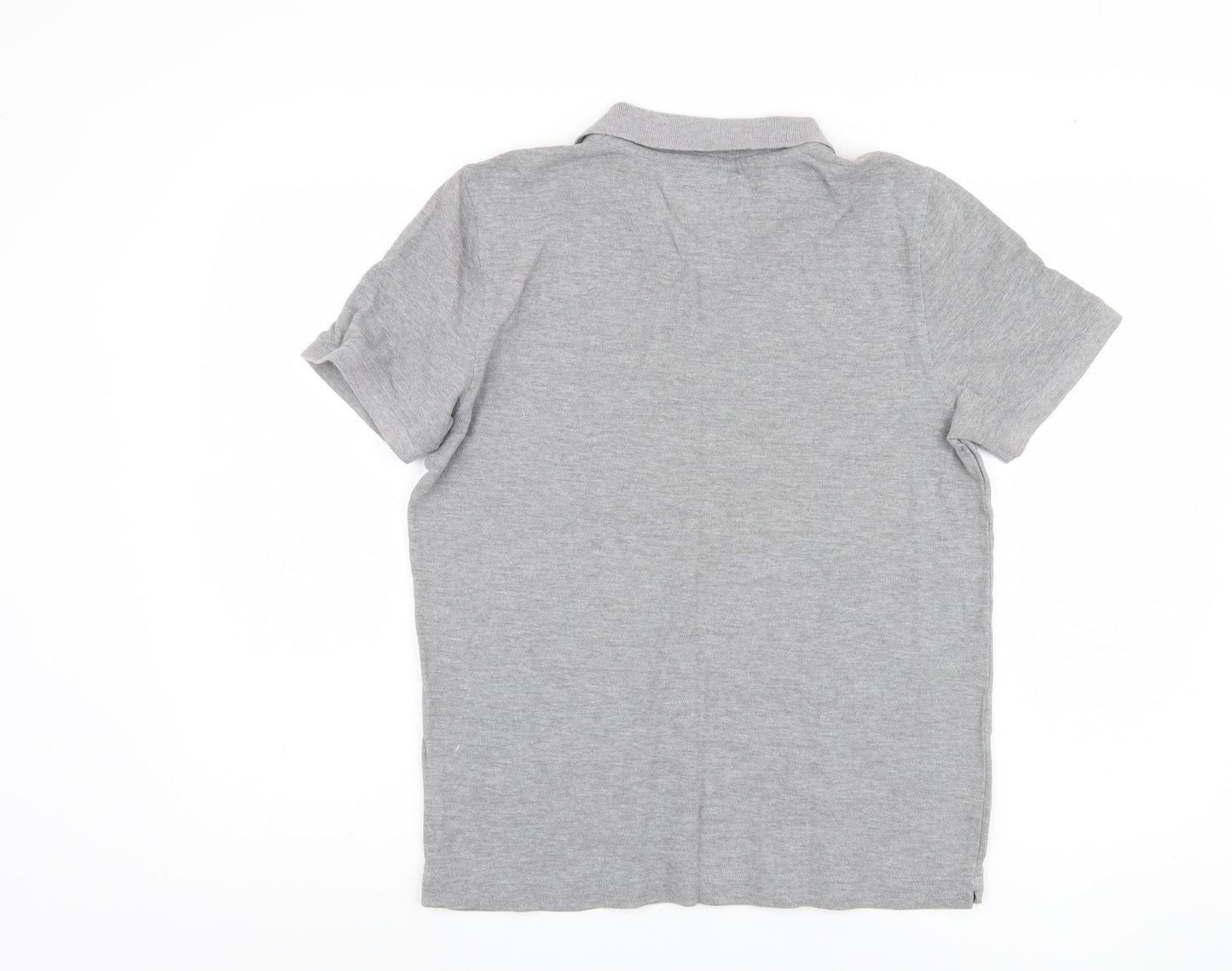 Lost Stock Men's Grey Polo Shirt Size Small