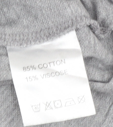 Lost Stock Men's Grey Polo Shirt Size Small