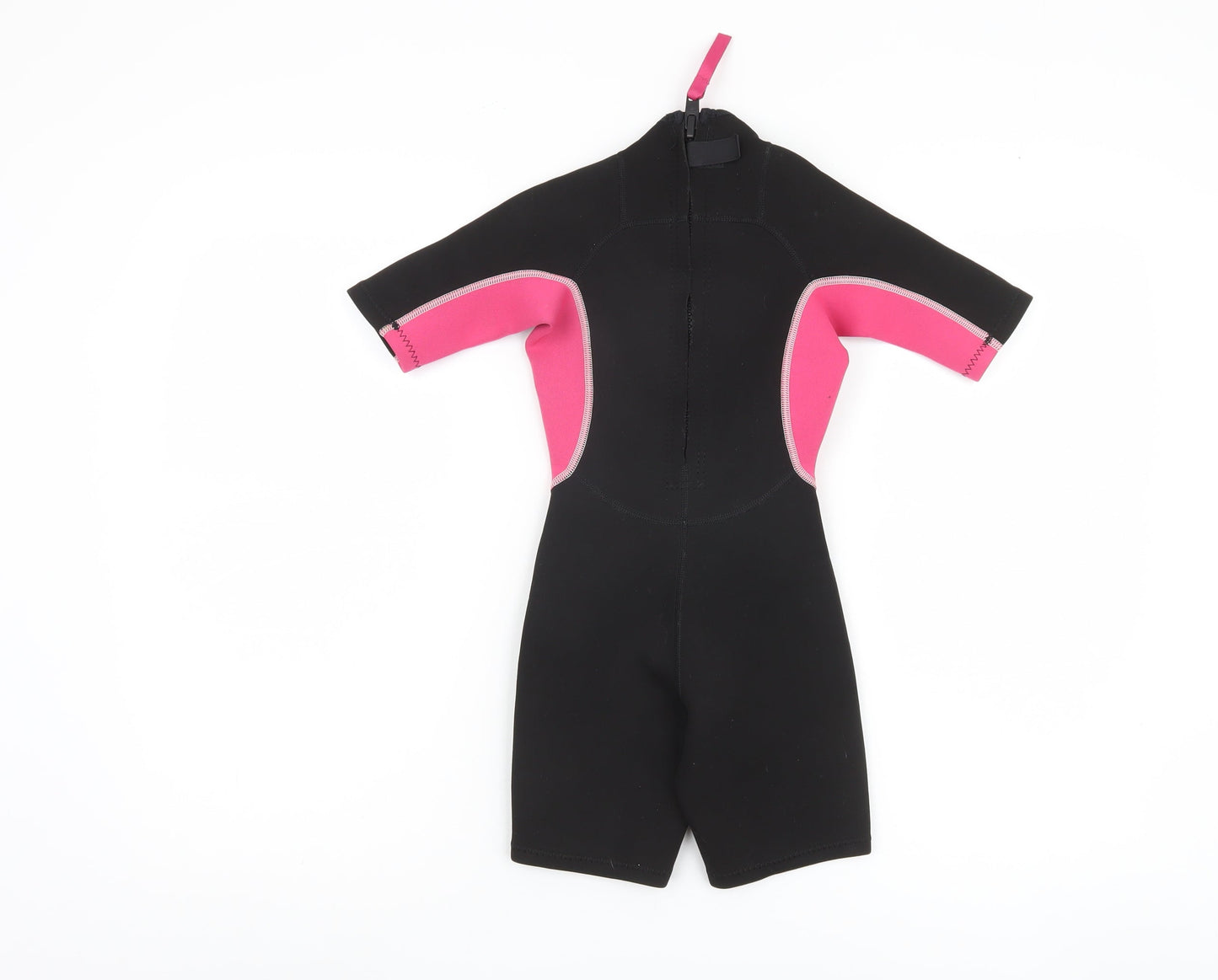 Tribord Girls Wetsuit 8 Years Black Pink Neoprene Short Sleeve