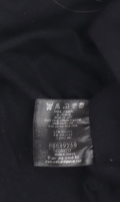 Womens UK Size 10 Marks and Spencer Black Cropped