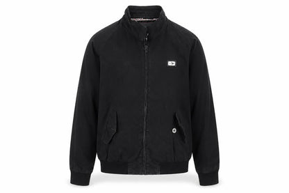 Mens UK Size XL Le Breve Black Bomber Jacket