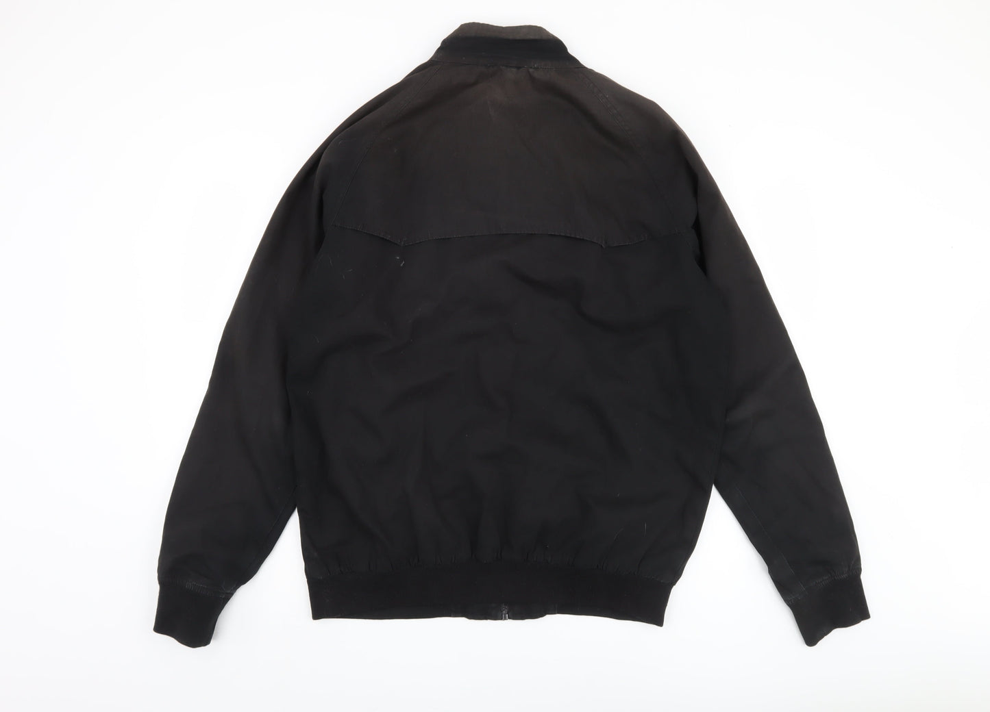 Mens UK Size XL Le Breve Black Bomber Jacket
