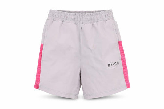 Align Girls Grey & Pink Shorts, Size 10-11, Elastic Waist