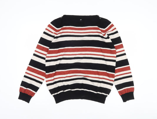 Debenhams Women's Multicoloured Striped Pullover Jumper Size 18