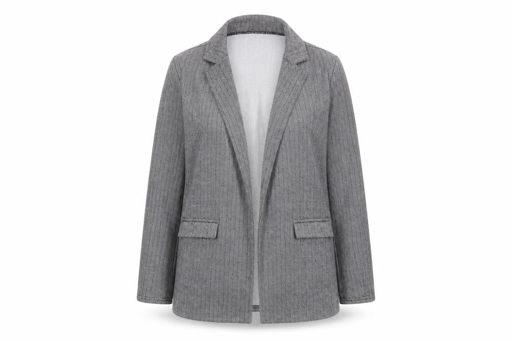 Select Women's Grey Blazer, Size 14, Herringbone