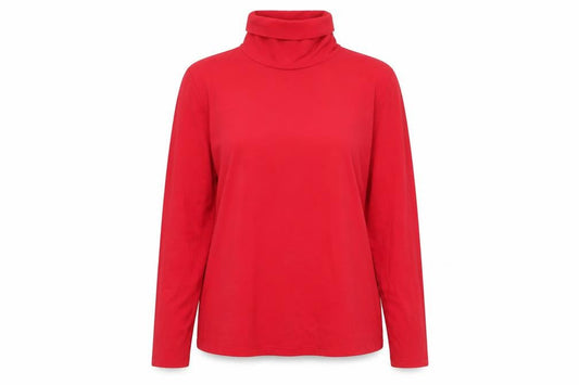 Womens UK Size L Land's End Red Basic Blouse