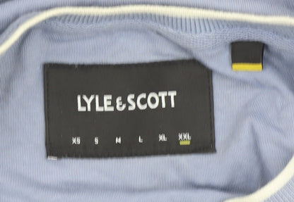 Lyle & Scott Men's Blue XL Logo T-Shirt