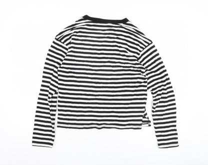 Womens UK Size 2XS Monki Black  T-Shirt