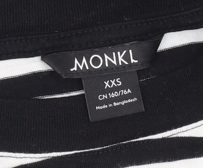 Womens UK Size 2XS Monki Black  T-Shirt