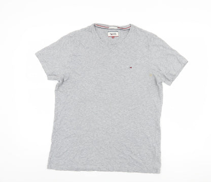 Tommy Hilfiger Men's Grey XL V-Neck T-Shirt