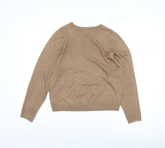 Womens UK Size M NEXT Beige Pullover Jumper
