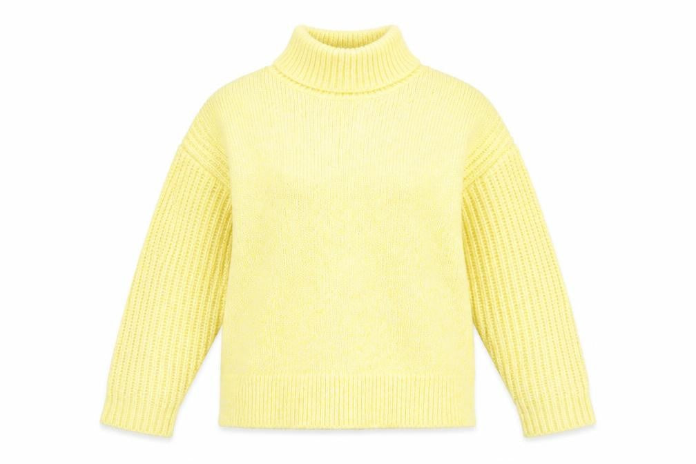 Womens UK Size M Marks and Spencer Yellow Pullover Jumper