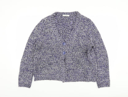 Womens UK Size 14 Marks and Spencer Purple Cardigan Jumper