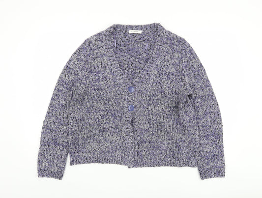 Womens UK Size 14 Marks and Spencer Purple Cardigan Jumper