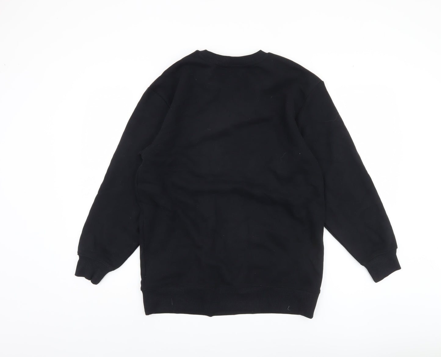 Marks & Spencer Black Unisex Sweatshirt S, Pullover Casual