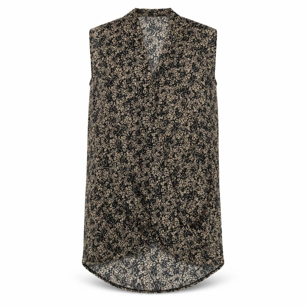 Apricot Women's Black Floral Tunic Blouse Size 14