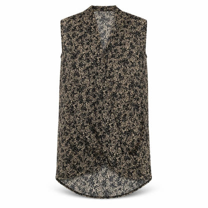 Apricot Women's Black Floral Tunic Blouse Size 14