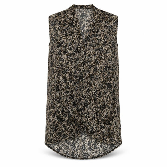 Apricot Women's Black Floral Tunic Blouse Size 14