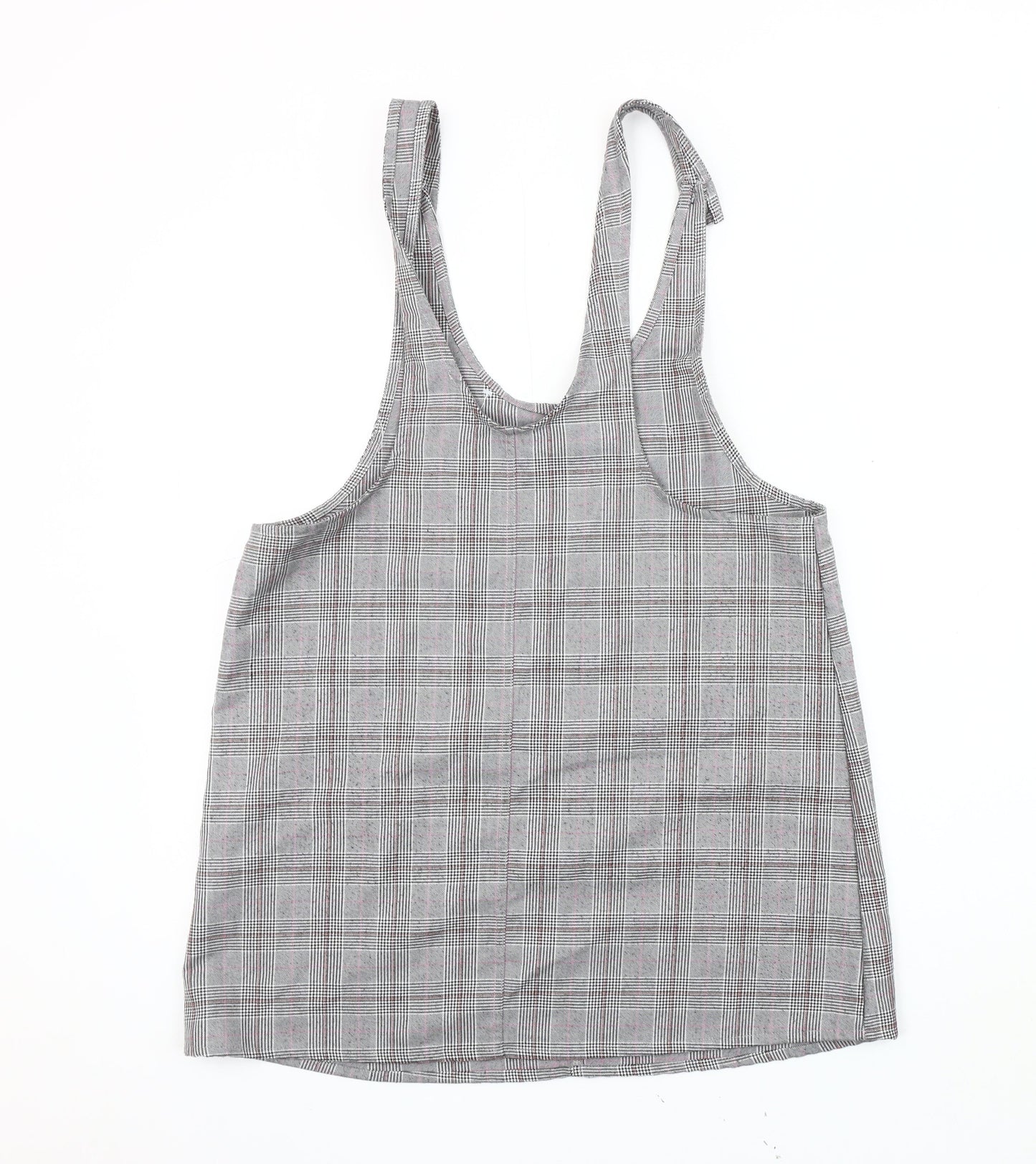 Pull & Bear Women's Check Pinafore Dress Size 14