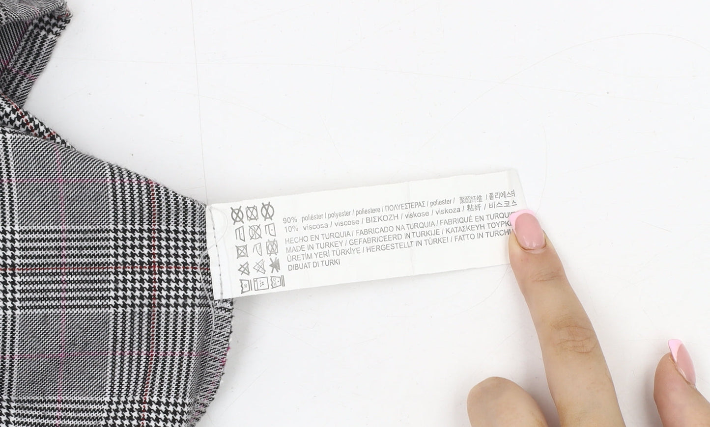 Pull & Bear Women's Check Pinafore Dress Size 14