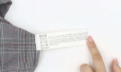 Pull & Bear Women's Check Pinafore Dress Size 14