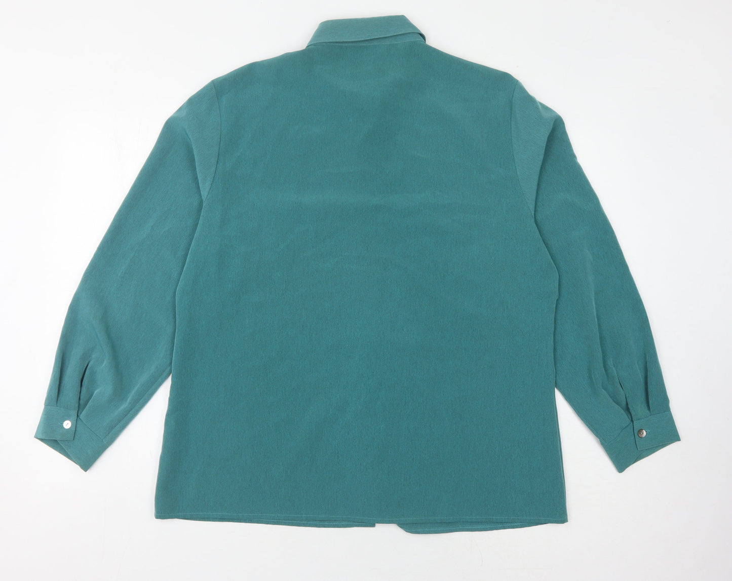 Womens UK Size 18 Lauren Duvar Green  Button-Up