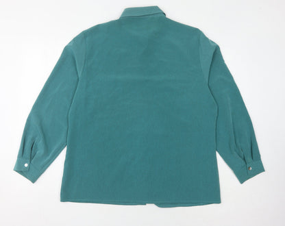 Womens UK Size 18 Lauren Duvar Green  Button-Up