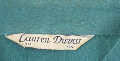 Womens UK Size 18 Lauren Duvar Green  Button-Up