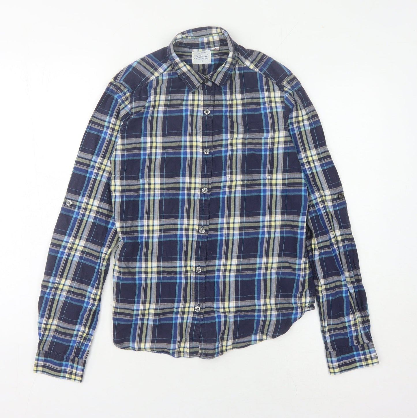 Unisex Adults UK Size S Uniqlo Multicoloured Basic Button-Up