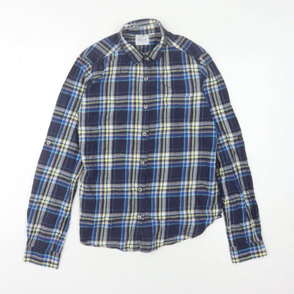 Unisex Adults UK Size S Uniqlo Multicoloured Basic Button-Up