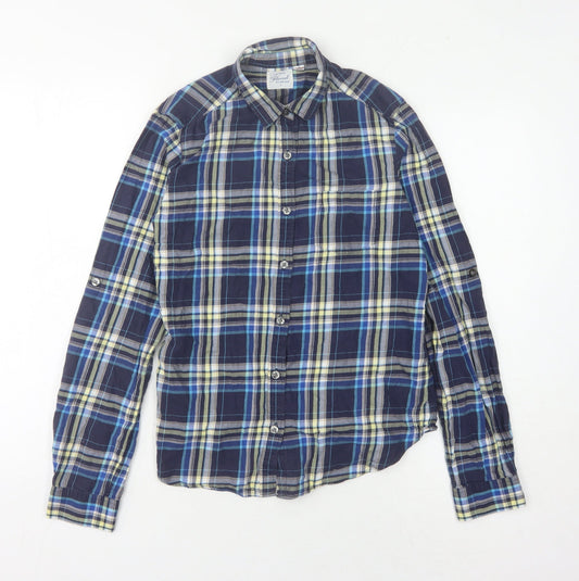 Unisex Adults UK Size S Uniqlo Multicoloured Basic Button-Up