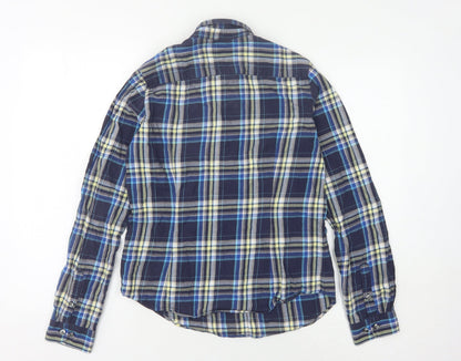 Unisex Adults UK Size S Uniqlo Multicoloured Basic Button-Up